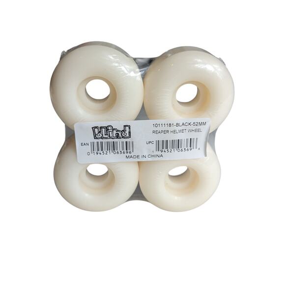 Blind Reaper Set Of 4 Helmet 52mm Skateboard Wheels 10111181-Black New/Sealed - Picture 2 of 2